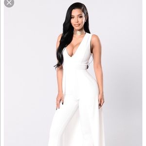 Fashion Nova White Jumpsuit